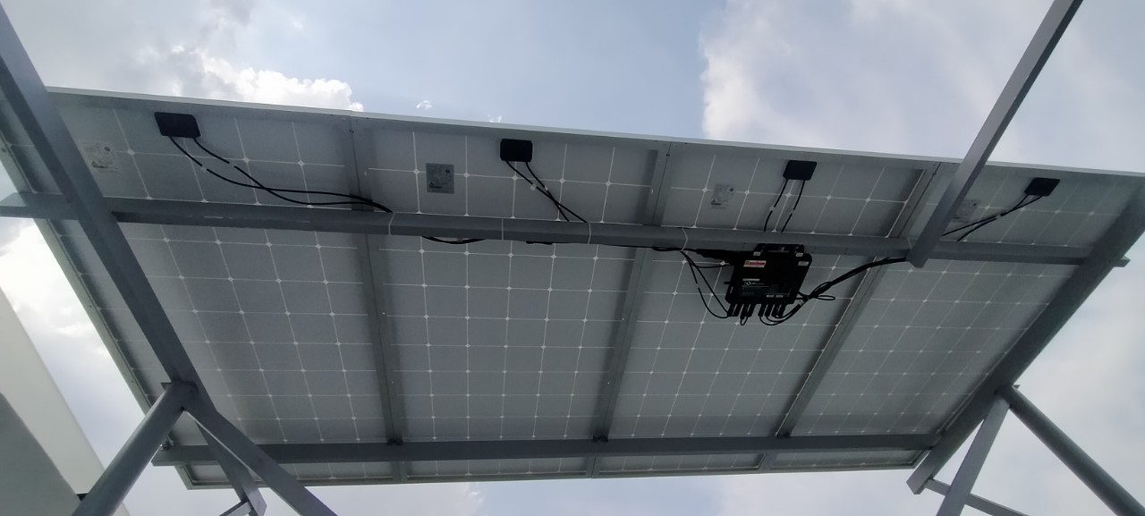 Điện Mặt Trời Hòa Lưới 1.5 KWP Với 4 Tấm Pin Bảo Hành 10 Năm | GP Tech dien mat troi 4 tam pin | GP Tech