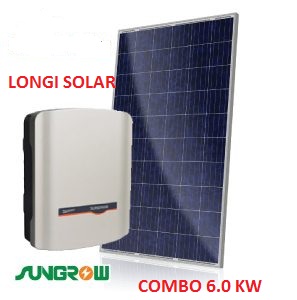 Hệ thống điện mặt trời: 8 Tấm Pin JA solar 380W và 1 Inverter Sungrow 3kwp