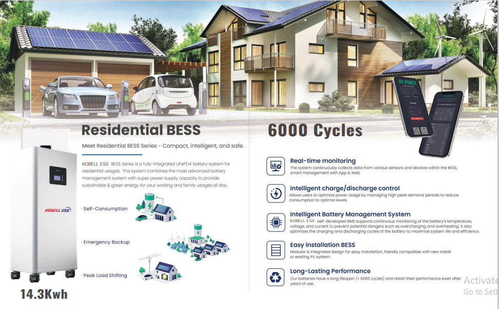 Tự lắp điện mặt trời 5kwp giá rẻ có lưu trữ 6kw điện | GP Tech Kobell ess solar | GP Tech