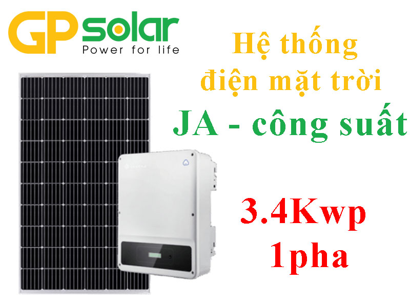 Hệ thống JA 3.4Kwp 1pha