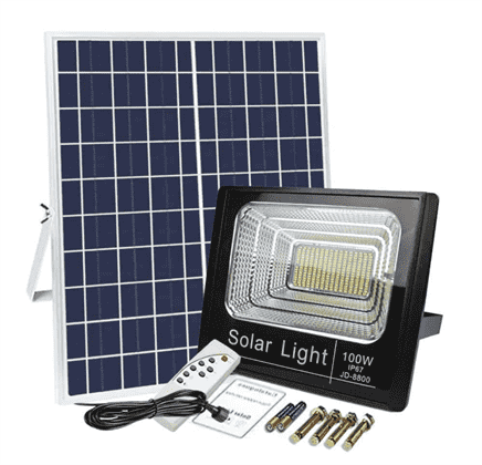 Đèn năng lượng mặt trời 100W chính hãng | GP Tech den pha nang luong mat troi 100w 1 | GP Tech