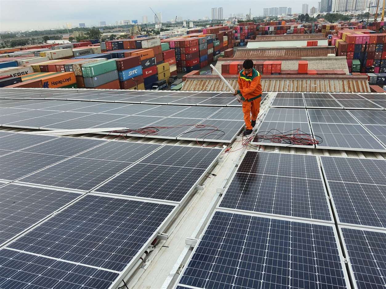 Công trình hệ thống điện mặt trời 750kwp tại Thủ Đức, TPHCM | GP Tech du an dien mat troi 750kwp tai thu duc 5 | GP Tech