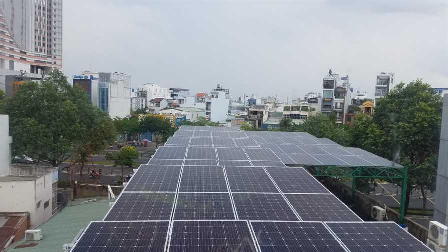 Lắp điện mặt trời tại Quận Bình Thạnh vừa dùng vừa bán cho EVN | GP Tech dien mat troi gpsolar 20 | GP Tech