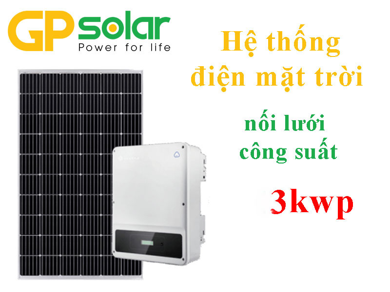 hệ thống điện mặt trời 3kwp hệ thống điện mặt trời 3kwp
