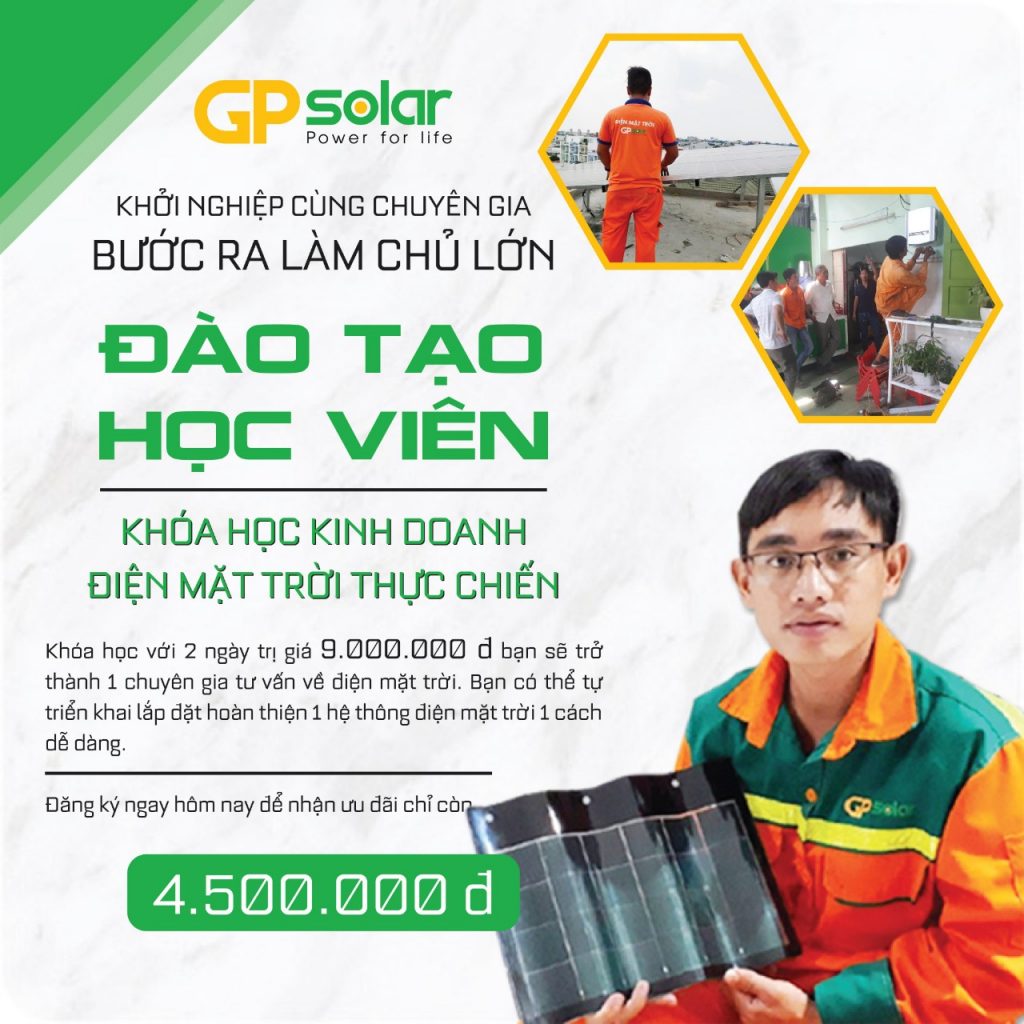 Khóa học kinh doanh điện mặt trời do GP solar tổ chức