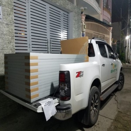 Lắp điện mặt trời tại Quận 11 hệ thống hòa lưới 1.5 kwp | GP Tech gpsolar van chuyen vat lieu lap dat dien mat troi | GP Tech