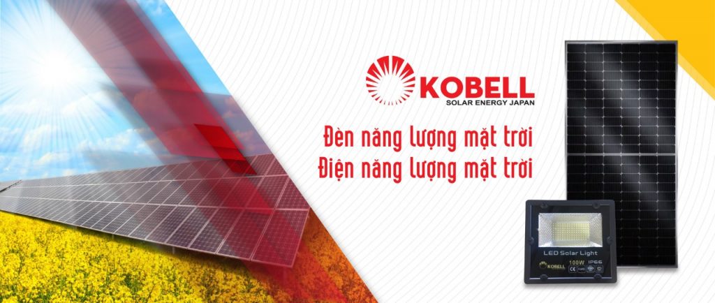 Đèn năng lượng mặt trời 100W chính hãng | GP Tech kobell solar | GP Tech