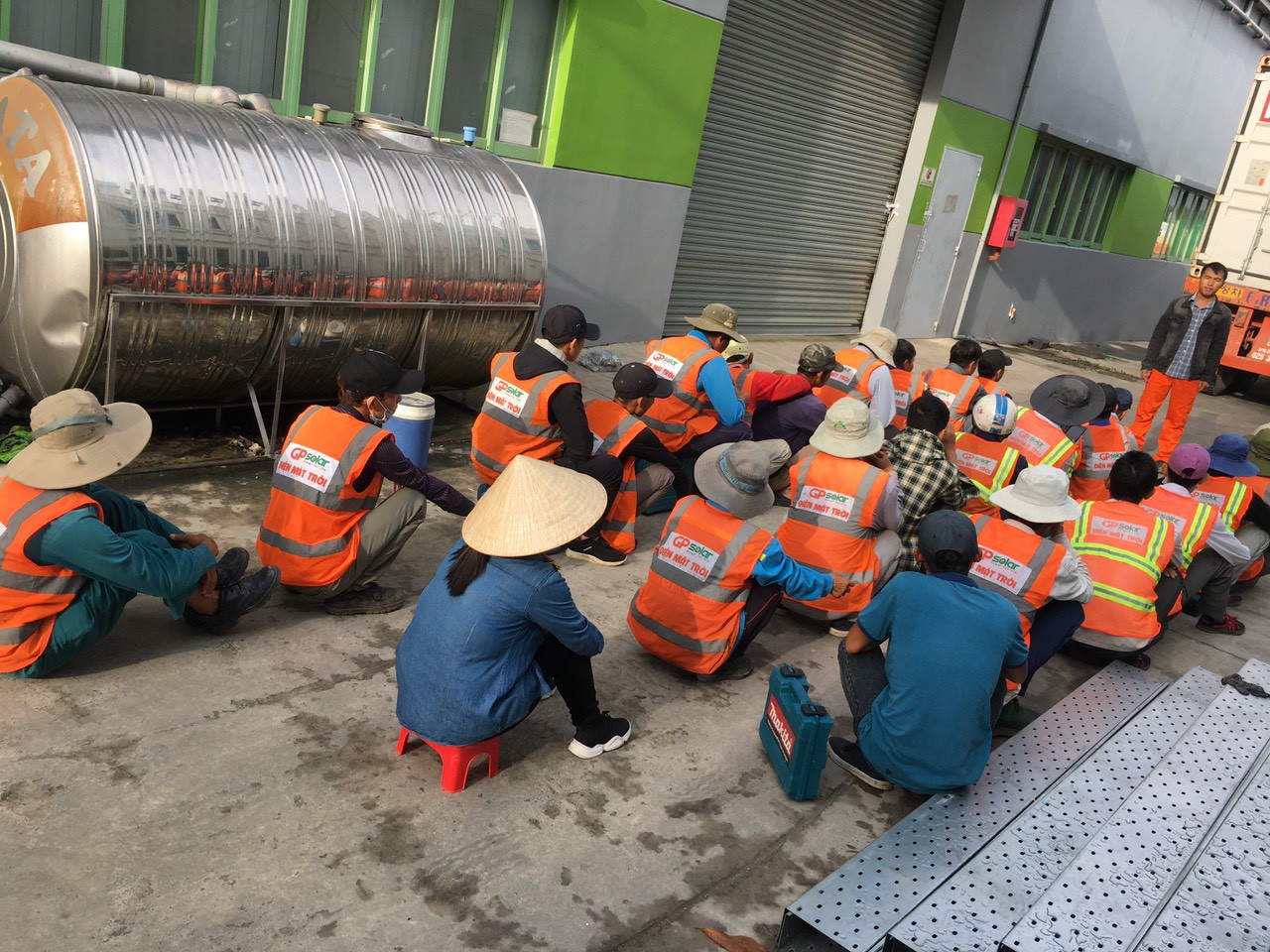 Thi công hệ thống điện năng lượng mặt trời 4mwp tại Đại Đăng Bình Dương | GP Tech cong ty gp solar germany | GP Tech