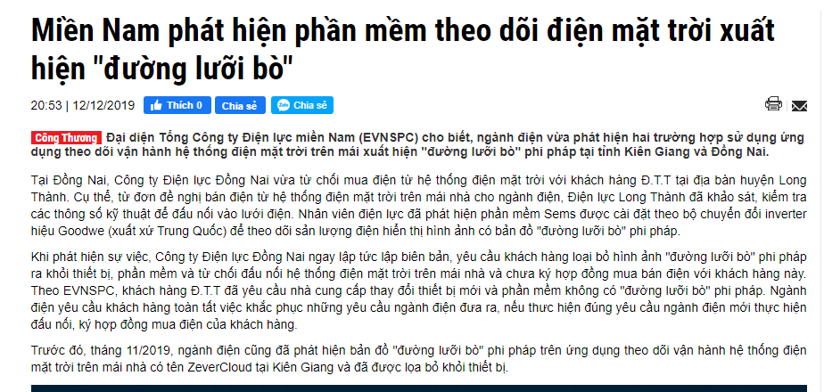 Nguy cơ không được ký hợp đồng mua điện khi sử dụng inverter có đường lưỡi bò | GP Tech duong luoi bo dien mat troi | GP Tech