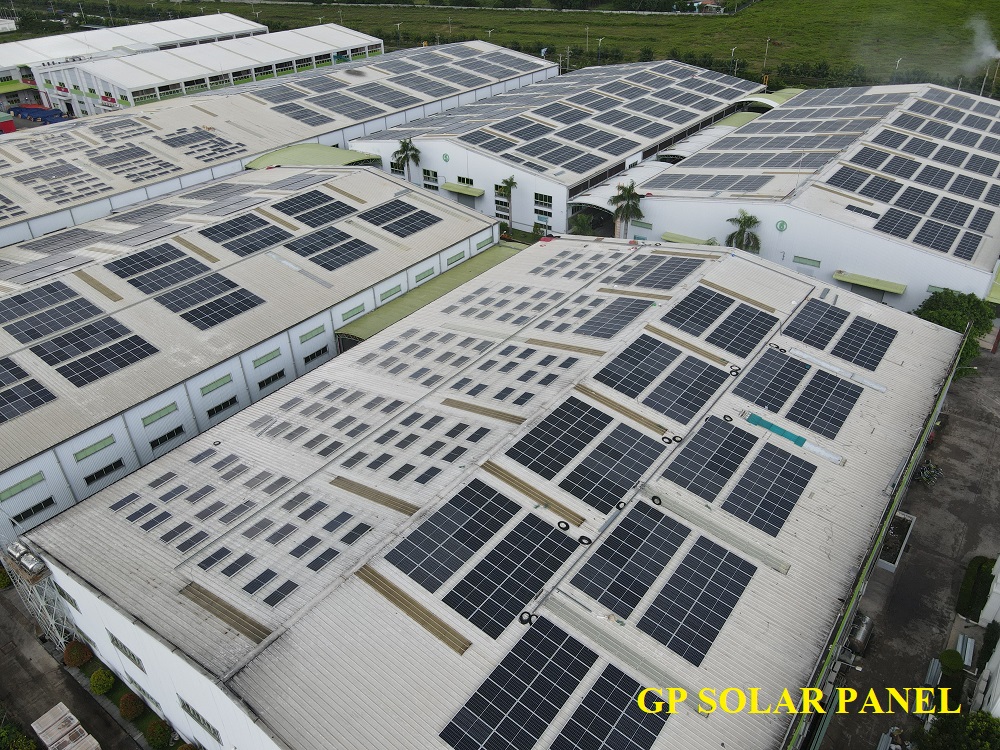 Thi công hệ thống điện năng lượng mặt trời 4mwp tại Đại Đăng Bình Dương | GP Tech solar panel germany gp solar | GP Tech