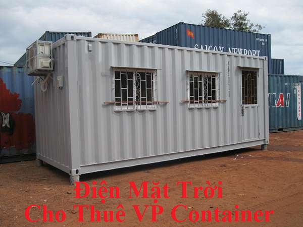 Cho thue container van phong dien nang luong mat troi | GP Tech