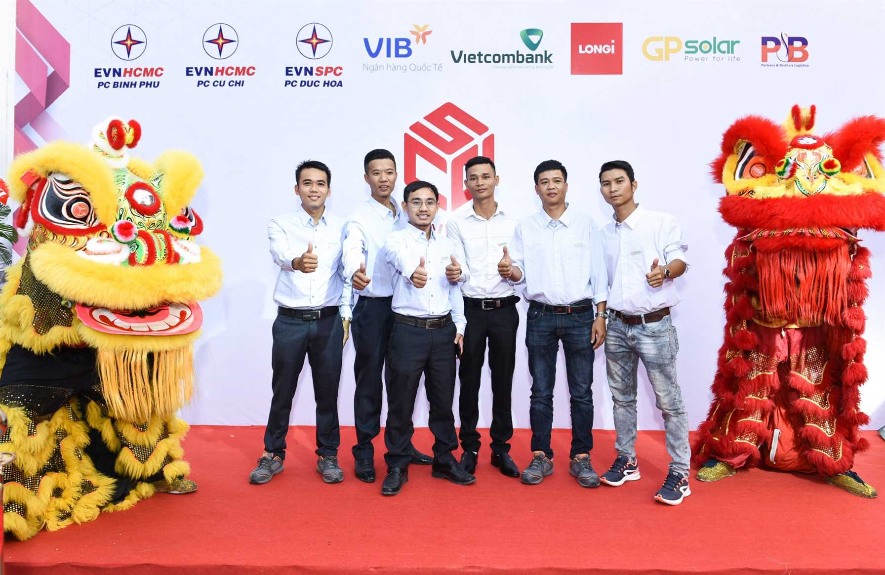 SCCI Khánh Thành Dự Án Điện Mặt Trời Áp Mái Công Suất 14.7 Mwp | GP Tech GP solar SCCI dien mat troi ap mai Longi solar scaled | GP Tech