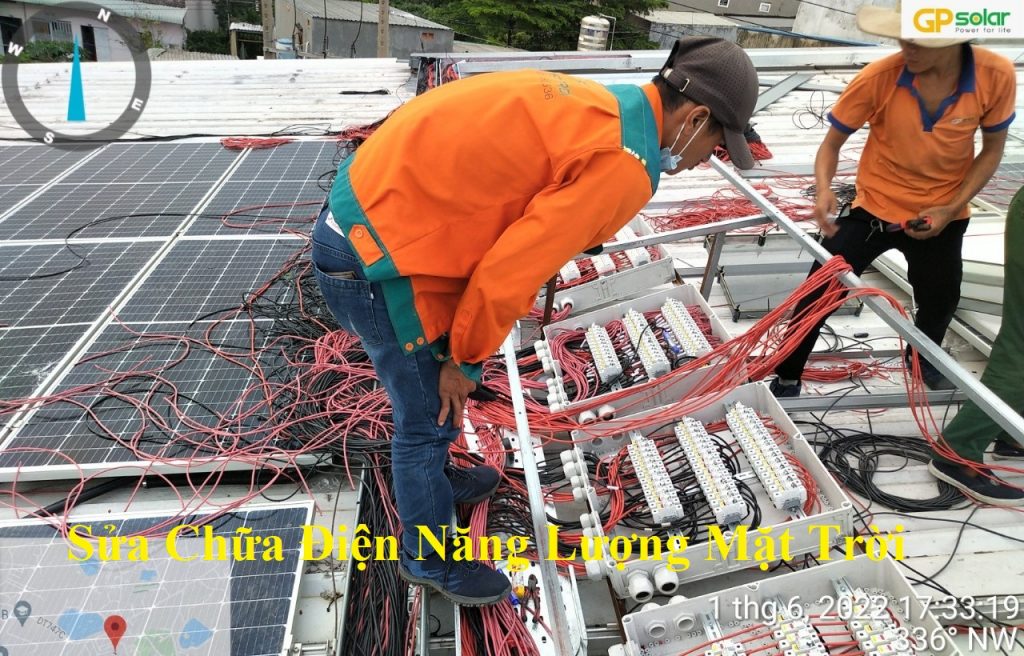 Dịch vụ vận hành hệ thống điện mặt trời, nhà máy áp mái | GP Tech sua chua su co he thong dien mat troi | GP Tech