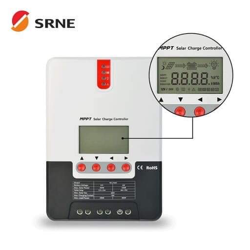 Điều khiển sạc năng lượng mặt trời SRNE 10A 20A 30A