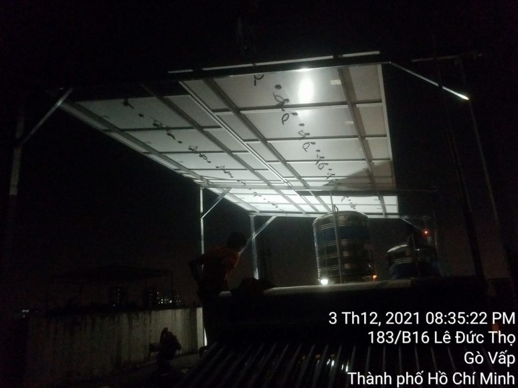 Lắp đặt hệ thống điện mặt trời 6 KWp tại Gò Vấp, TPHCM | GP Tech Thông tin dự án điện mặt trời 6 KWp tại Gò Vấp