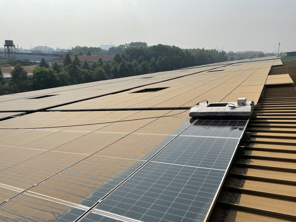 Dự án rửa pin mặt trời 2MWp ở Tỉnh Bình Dương | GP Tech Dự án rửa pin mặt trời 2MWp của Trung Tiến ở Tỉnh Bình Dương