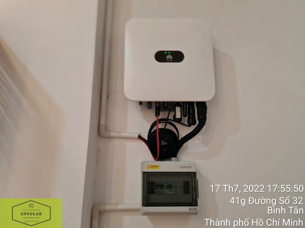 Tiết kiệm điện hiệu quả với 3kwp điện mặt trời Bình Tân TP.HCM | GP Tech giai phap tiet kiem dien hieu qua | GP Tech
