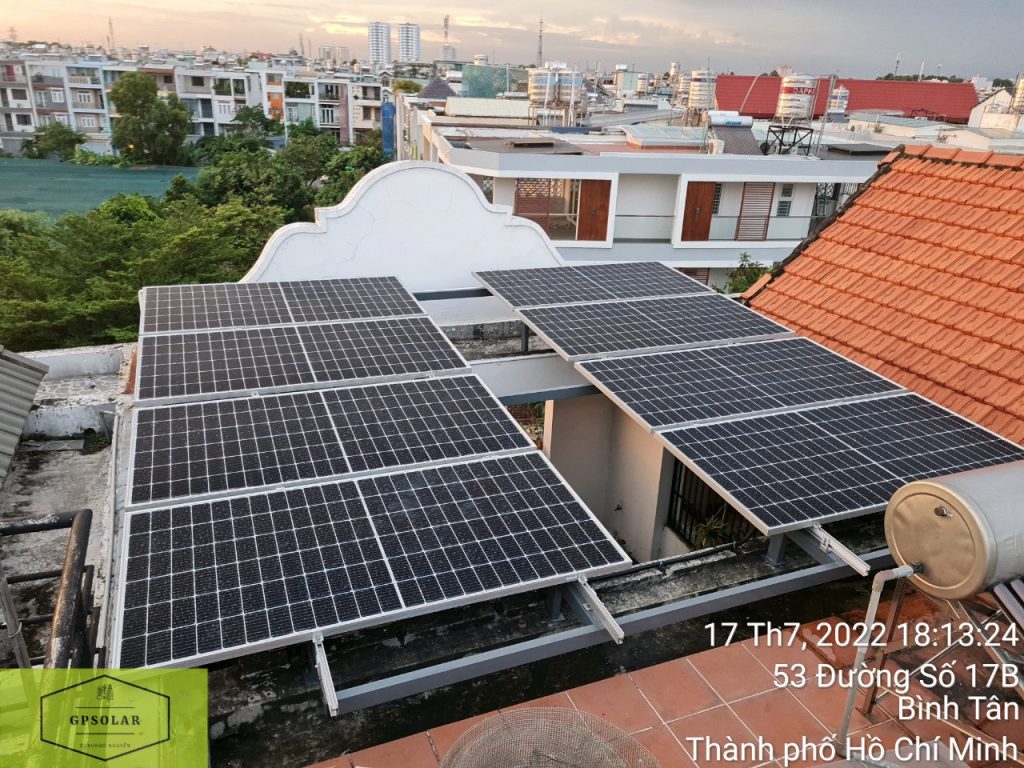 Tiết kiệm điện hiệu quả với 3kwp điện mặt trời Bình Tân TP.HCM | GP Tech giai phap tiet kiem dien hieu qua solar | GP Tech