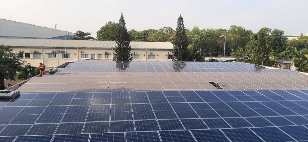 Kiểm tra bảo trì định kỳ và khắc phục sự cố điện mặt trời áp mái tại Đồng Nai | GP Tech rua pin mat troi van hanh nha may solar | GP Tech