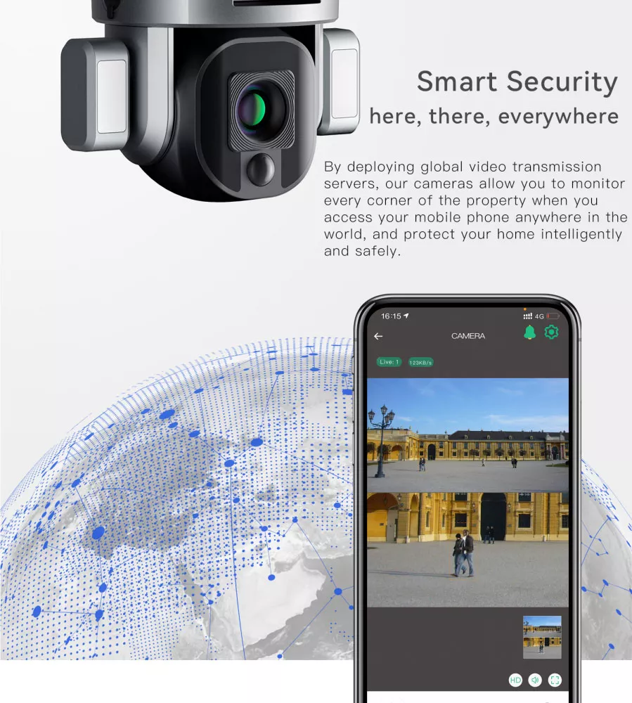 Camera năng lượng mặt trời 4G PRO | GP Tech camera nang luong mat troi Pro 5W tphcm | GP Tech
