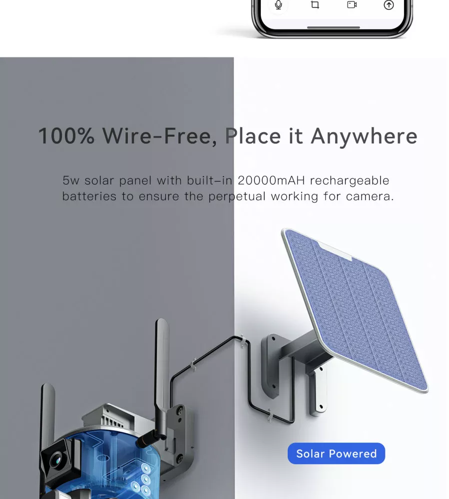 Camera năng lượng mặt trời 4G PRO | GP Tech camera nang luong mat troi Pro solar | GP Tech