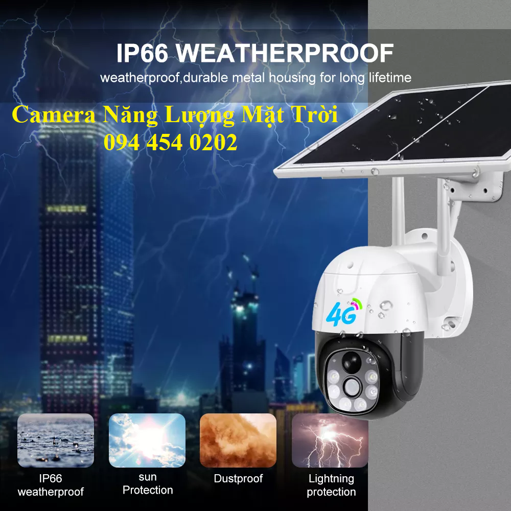 Camera năng lượng mặt trời 4G | GP Tech camera nang luong mat troi gia re tphcm | GP Tech