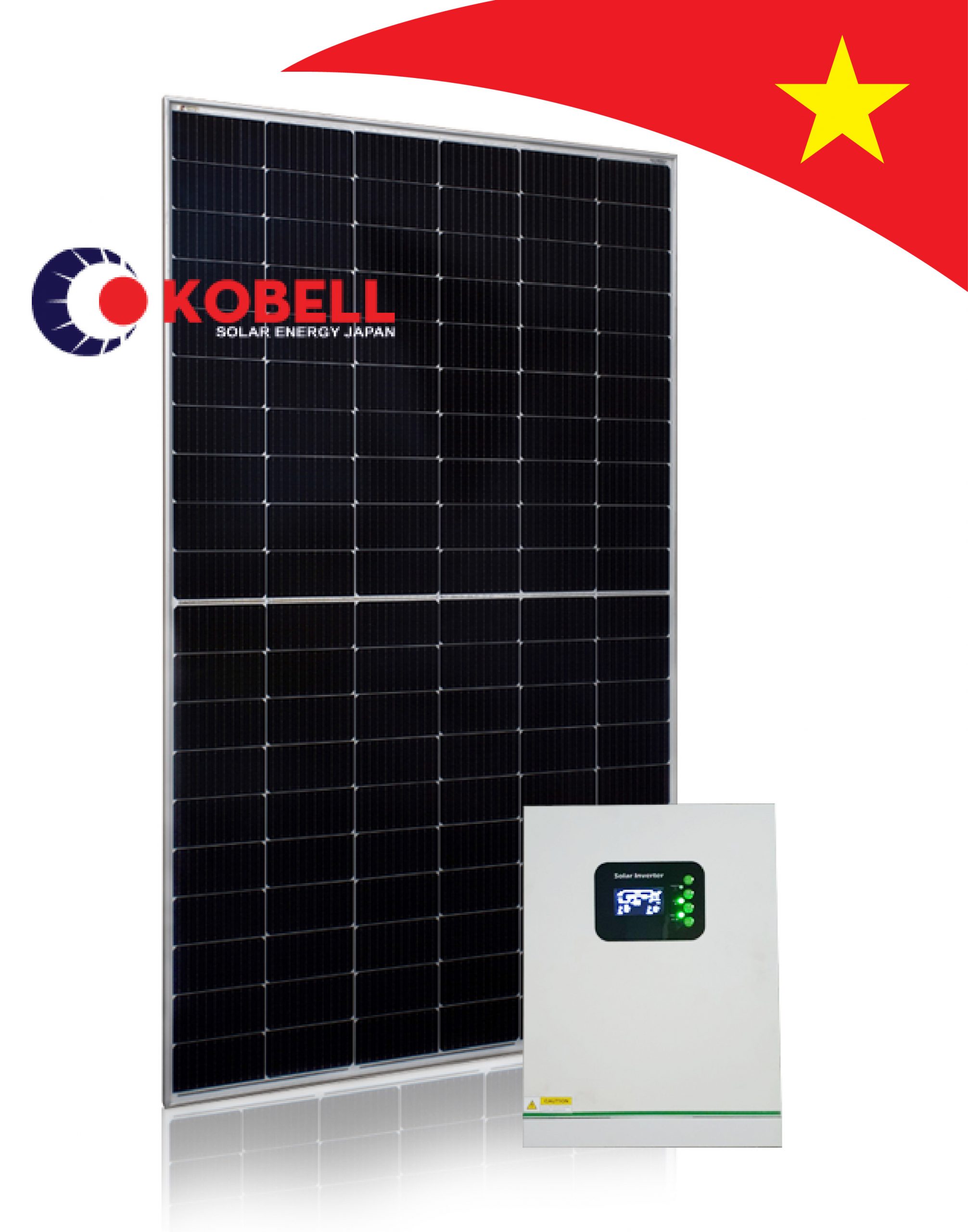 Inverter hybrid Kobell 5kw - hòa lưới có lưu trữ | GP Tech kobel solar made in viet nam scaled | GP Tech