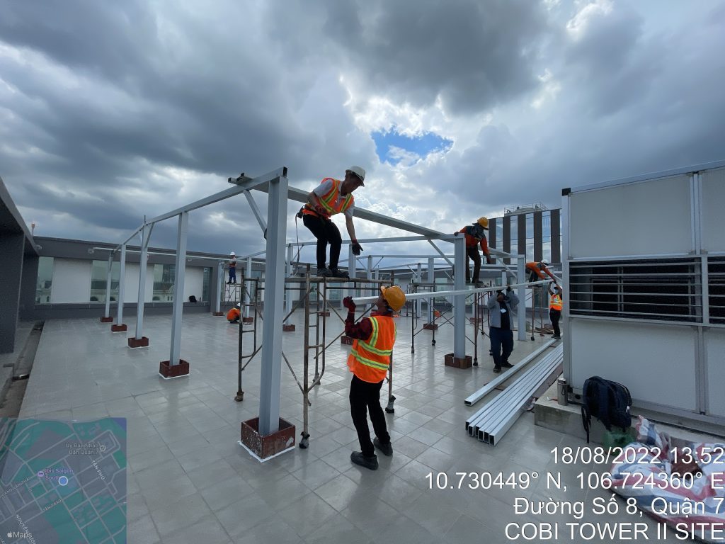 Lắp điện năng lượng mặt trời cho tòa nhà văn phòng Quận 7 | GP Tech GP SOLAR QUAN 7 2022 | GP Tech