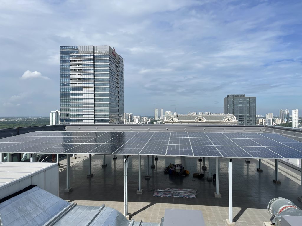 Lắp điện năng lượng mặt trời cho tòa nhà văn phòng Quận 7 | GP Tech dien mat troi uy tin gp solar | GP Tech