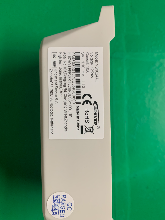 Bộ sạc năng lượng mặt trời PWM 12/24VDC, 10A – VS1024AU | GP Tech Đặc điểm kỹ thuật của Bộ sạc năng lượng mặt trời PWM 12/24VDC