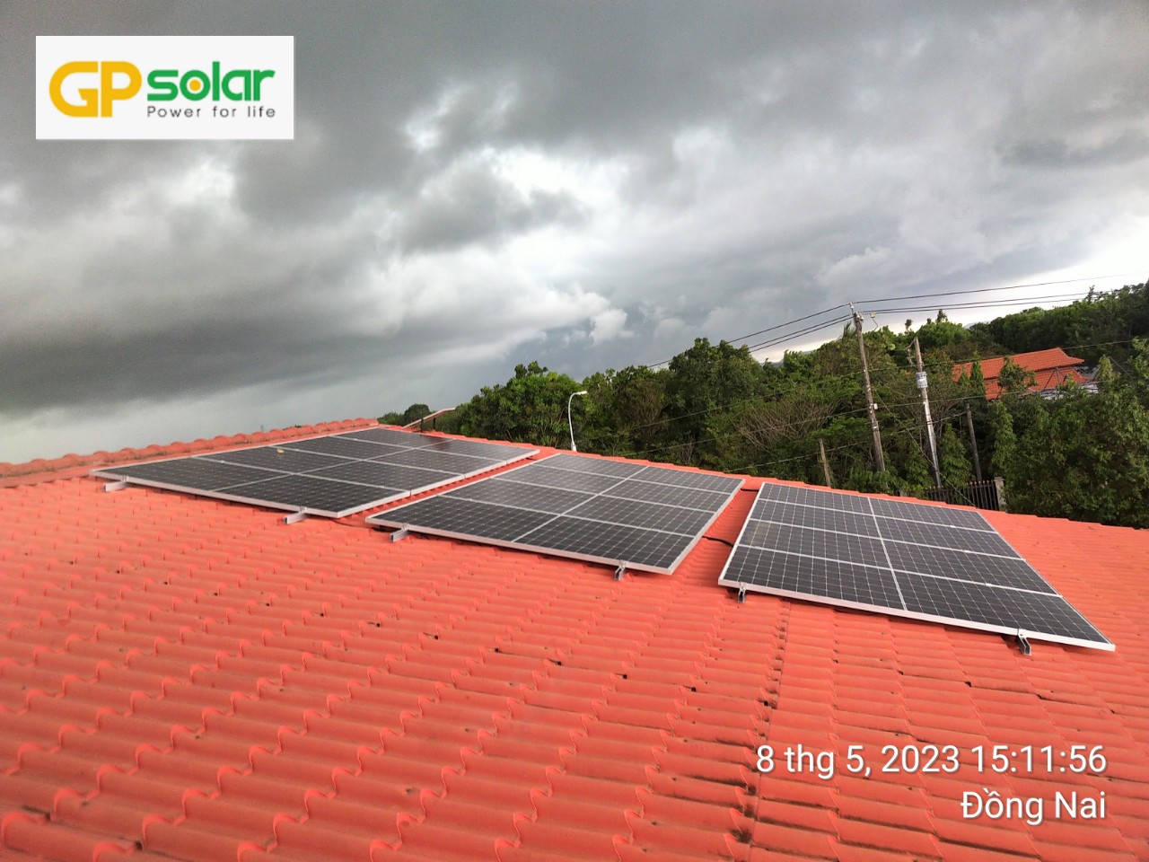 lắp hệ thống điện mặt trời hybrid 5KW tại đồng nai