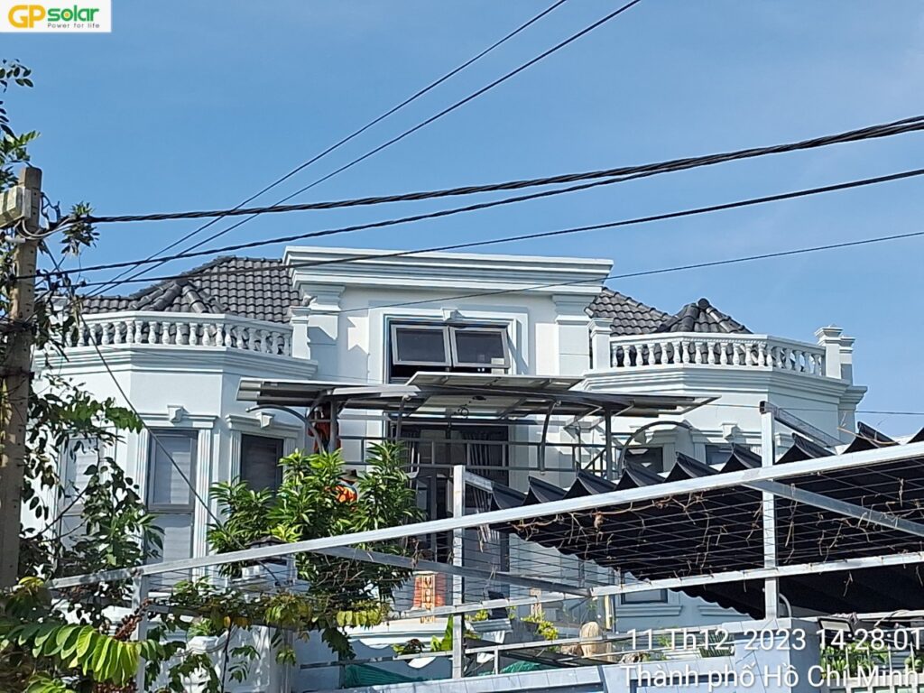 du an mau he thong dien mat troi hoa luoi bam tai 4 5kwp | GP Tech