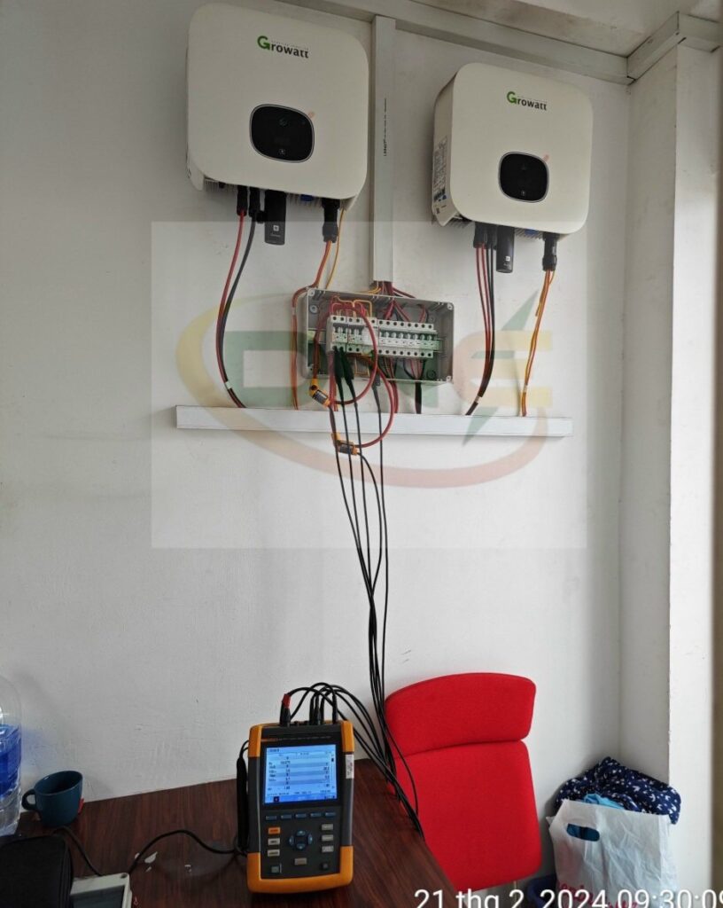 Dịch vụ thí nghiệm - kiểm định inverter điện mặt trời | GP Tech Kỹ thuật viên gpsolar kiểm định inverter điện mặt trời