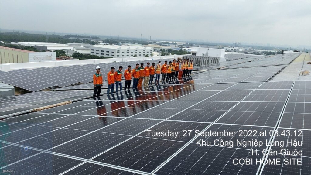 Cho thuê điện mặt trời giảm tiền điện quán Caphe | GP Tech Gpsolar địa chỉ lắp điện mặt trời uy tín