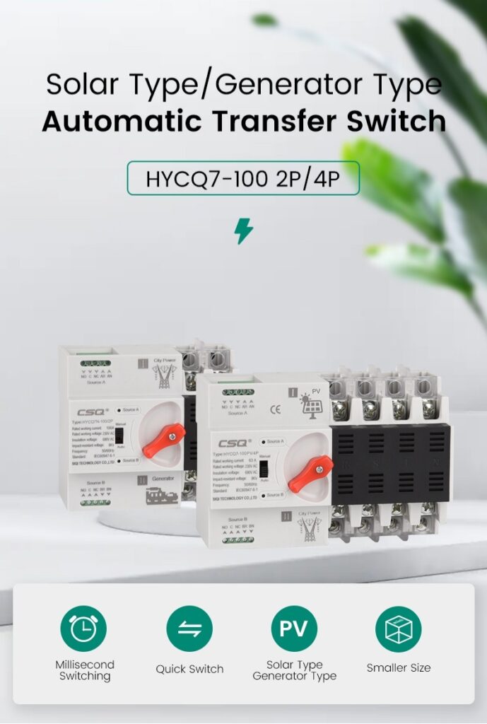 ATS 1 pha 2P 100A và ATS 3 pha 4P 100A | GP Tech ATS 1 pha 2P 100A va ATS 3 pha 4P 100A | GP Tech