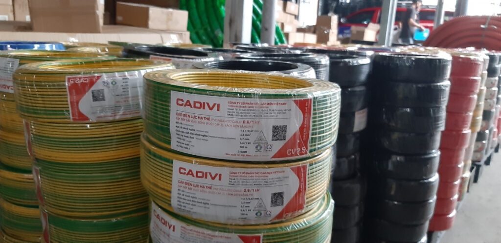 Dây điện cadivi 2.5 4.0 6.0 dây đơn
