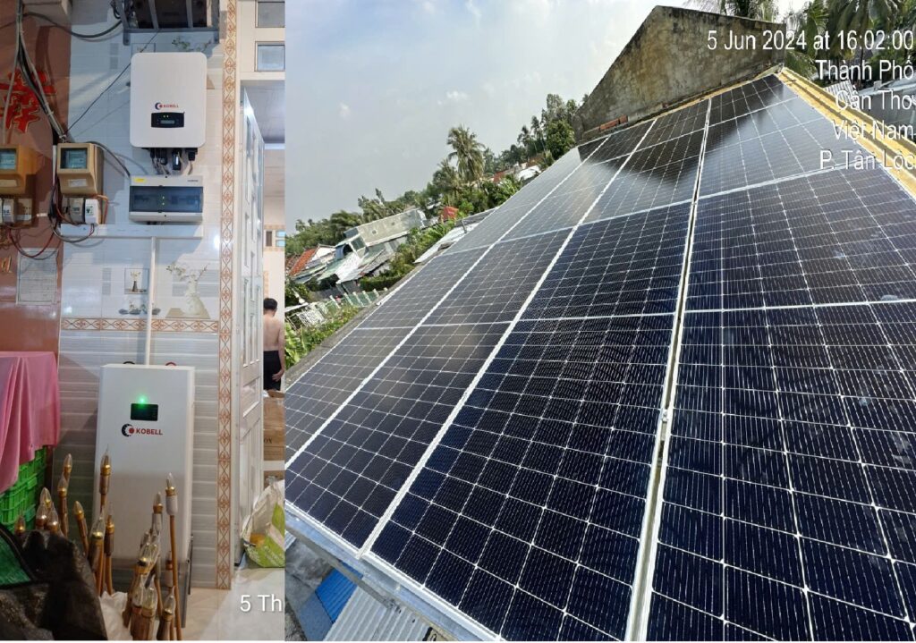dien mat troi 5 10 kw luu tru o can tho | GP Tech