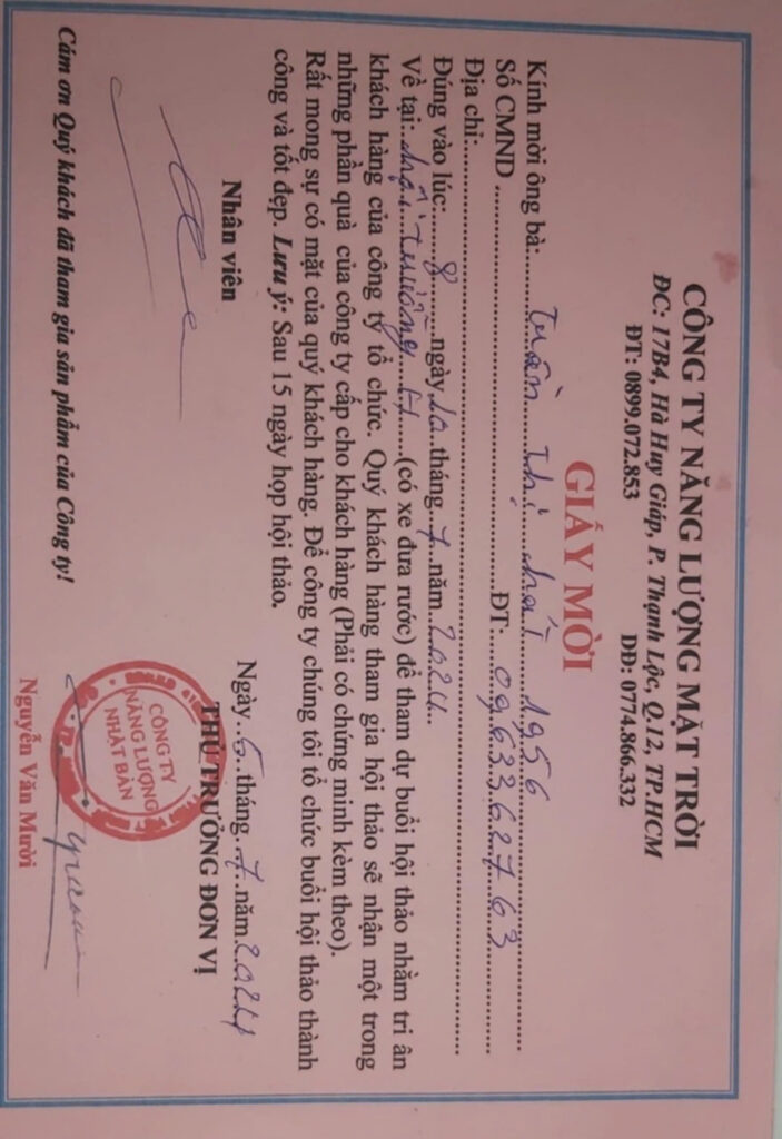 Cảnh Báo Lợi Dụng Thương Hiệu Và Địa Chỉ Của GPtech Để Lừa Đảo