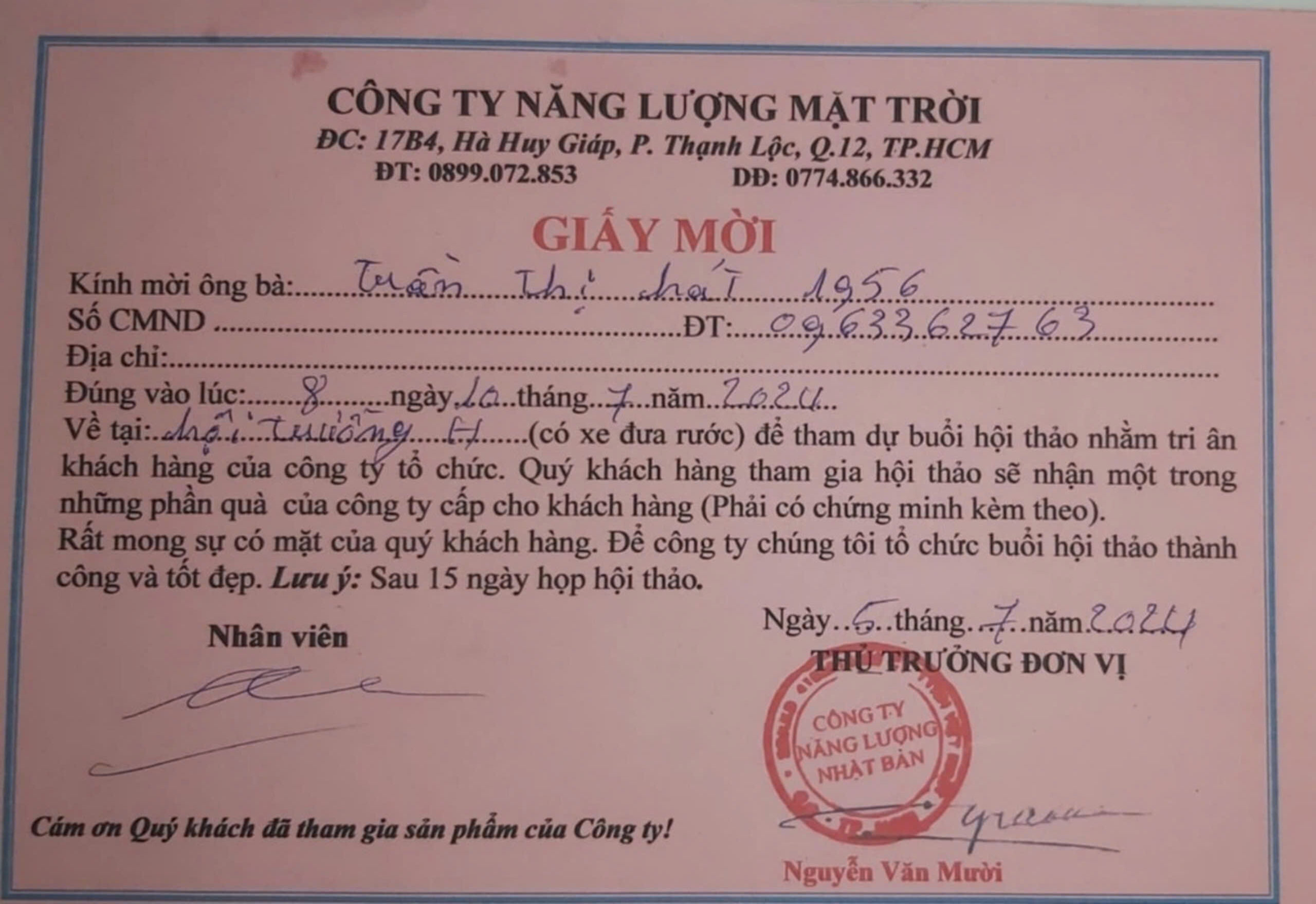 Giảm mạo gpsolar để lừa đảo