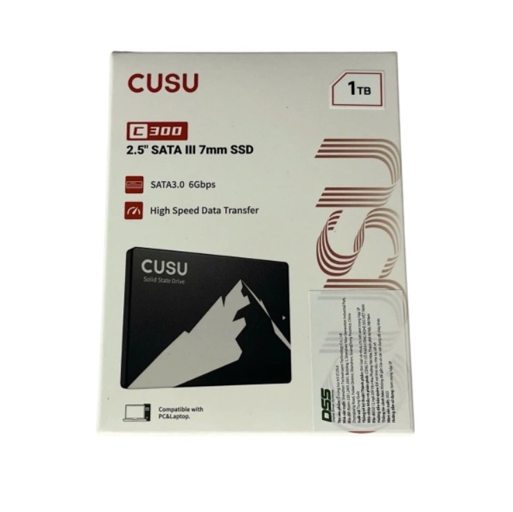 CUSU C300 2.5 SATAIII 3D NAND SSD 1TB, R/W up to 520/500MB/s - Giải pháp lưu trữ khổng lồ