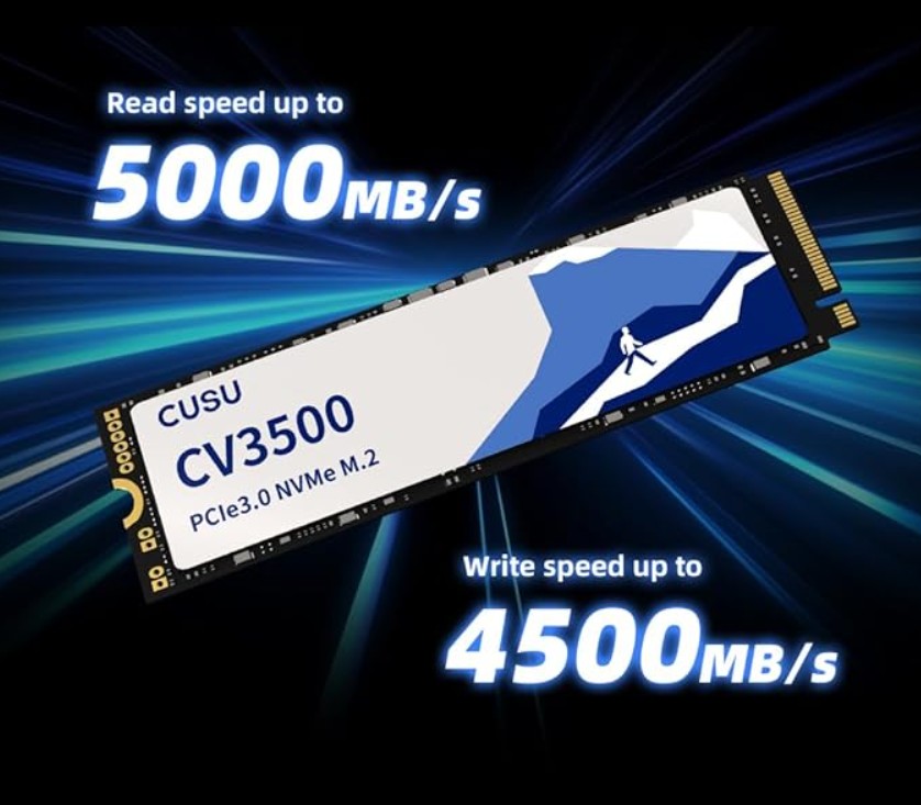 CUSU CV3500 PCIe 3x4 M.2 2280 NVMe SSD 1TB 3 | GP Tech