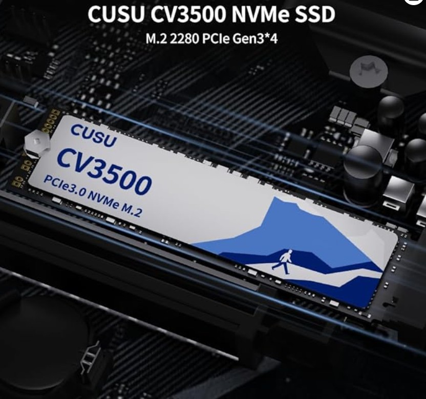CUSU CV3500 PCIe 3x4 M.2 2280 NVMe SSD 1TB 4 | GP Tech