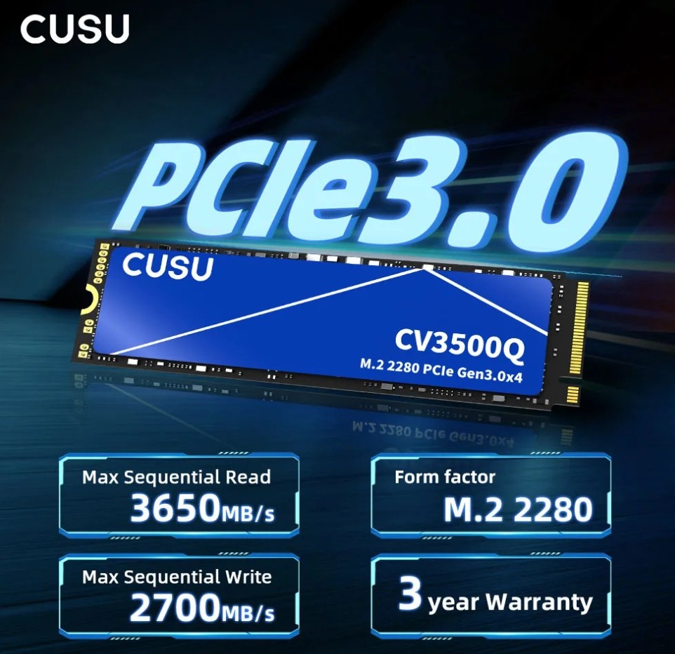 SSD CUSU CV3500 256GB: Tốc độ Ấn tượng trong Tầm giá | GP Tech SSD CUSU CV3500 256GB 3 | GP Tech