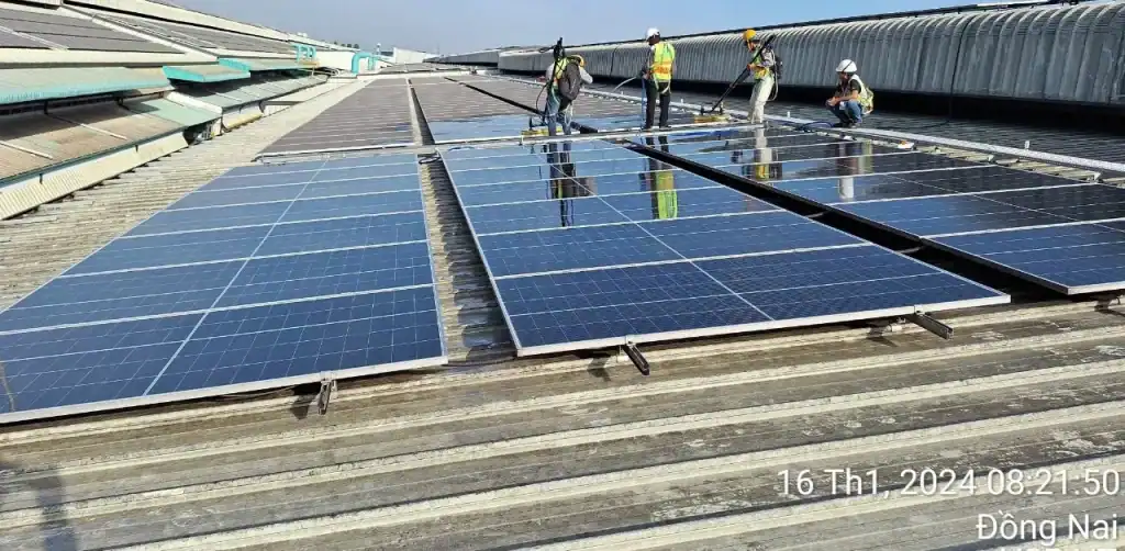 GP solar lắp đặt 3Mwp điện mặt trời ở Hải Sơn Long An | GP Tech cong ty ve sinh pin mat troi dong nai | GP Tech