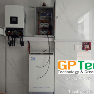 Hệ thống điện mặt trời 4kwp lưu trữ 5kwh