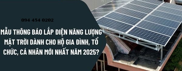 huong dan thong bao lap dien nang luong mat troi evn | GP Tech