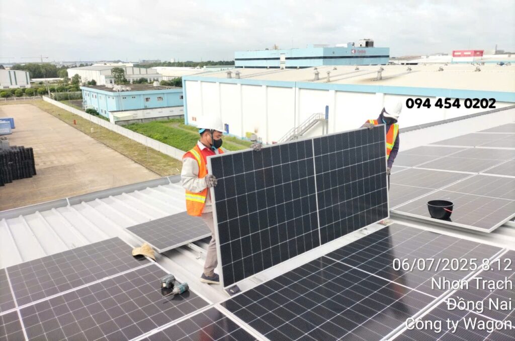GP Tech lắp đặt điện mặt trời ở Đồng Nai công suất 23kwp
