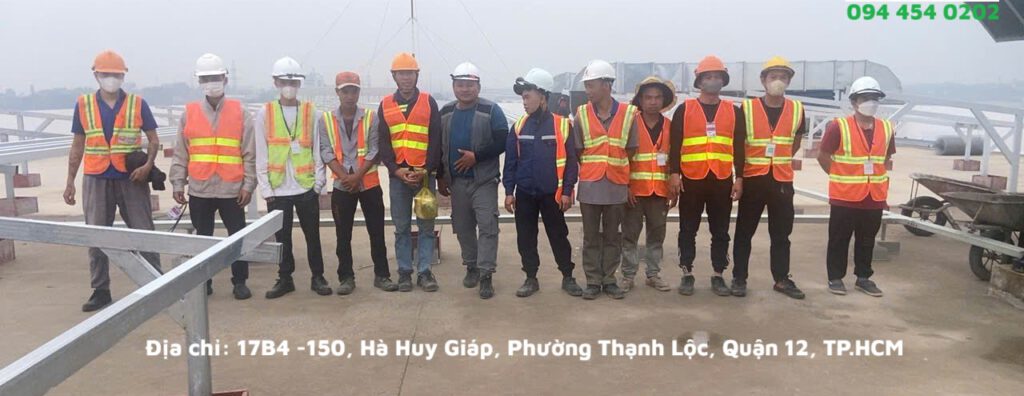 Lắp đặt điện mặt trời nhà máy Wagon Nhơn Trạch Đồng Nai | GP Tech thi cong dien mat troi fu sheng dong nai | GP Tech